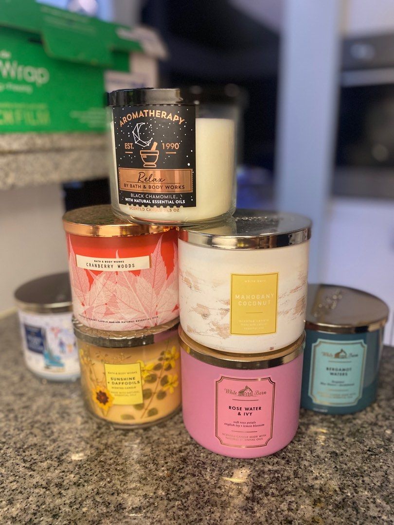 White Barn Scented Candles Linen Sheets, Furniture & Home Living