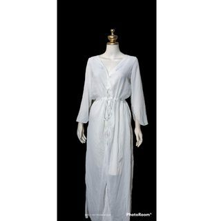 White beach maxi  dress cover up