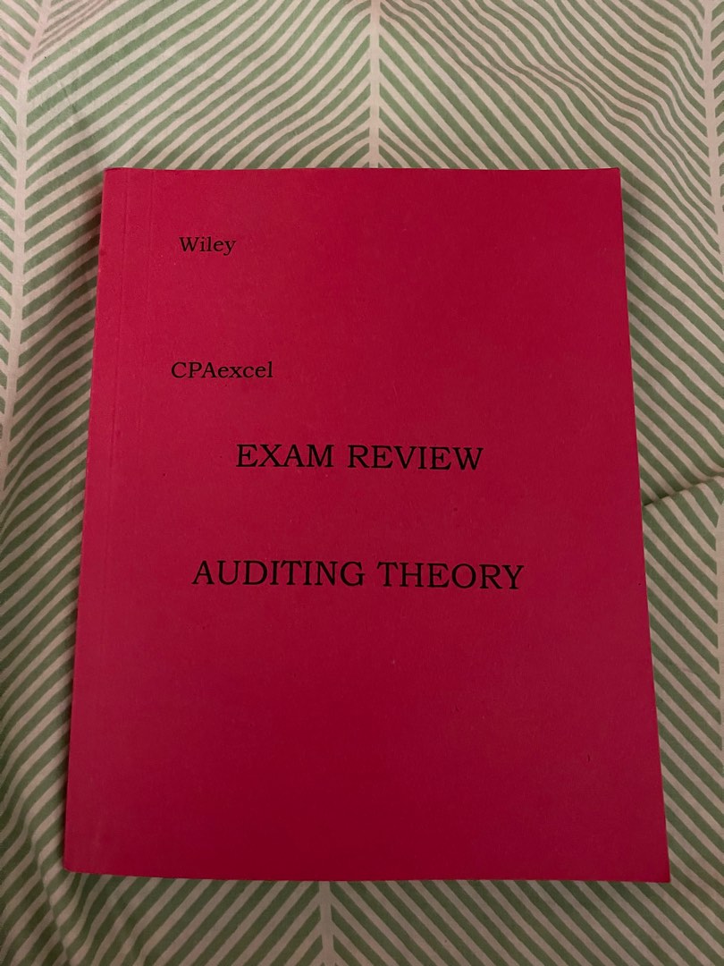 Wiley CPA Exam Reviewer Auditing Theory, Hobbies & Toys, Books