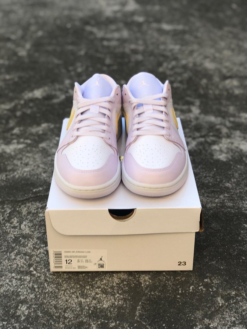 Womens Air Jordan 1 Low 'Barely Grape' (Category: Sneakers) located in Pasig City. Submitted by Monchi (Listing ID 1213107297, Image 3). Description: Womens Air Jordan 1 Low 'Barely Grape' BNDS Local Release Size 10w | 12w.