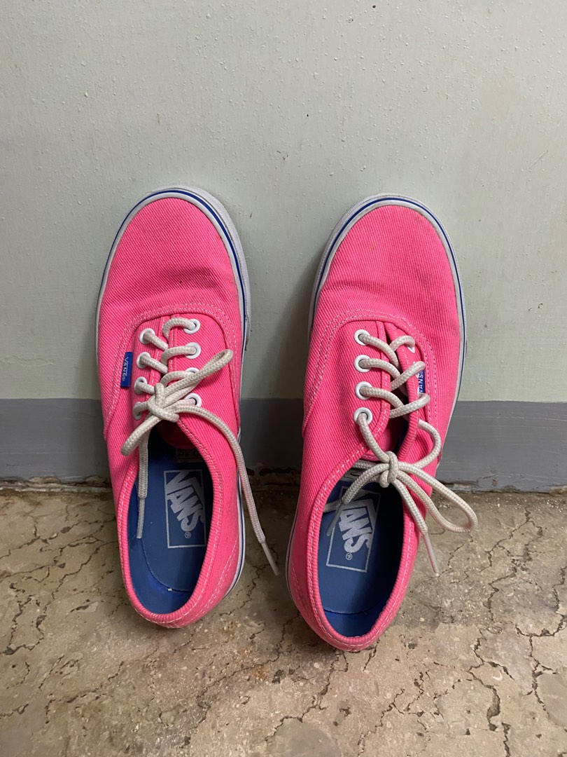 Pink vans sale womens shoes