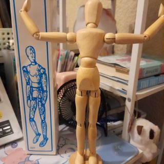 wooden manikin model figure