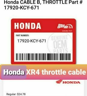 XR4 honda throttle cable