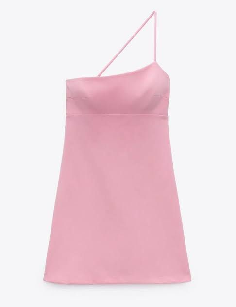 strapless open back dress One-Shoulder Sleeveless High-Low Women Dress – Zara-Craft main image 1