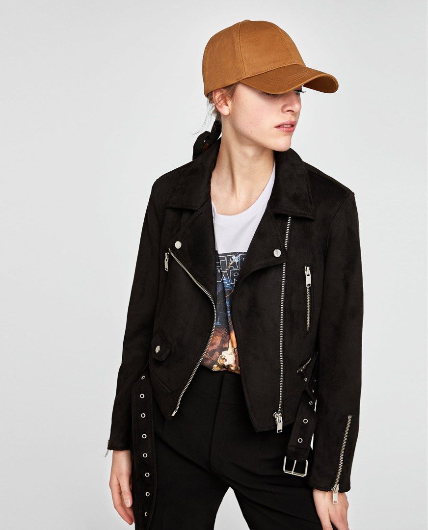 Black suede jacket zara 2025