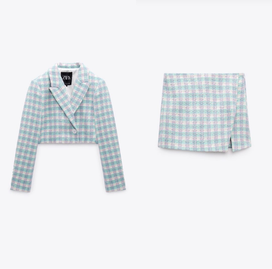 Zara tweed skort multicolor main image 1