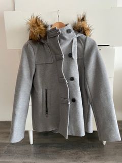 【Zara】連帽學院風外套-XS