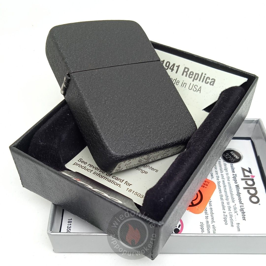 Zippo Replica 1941 Black Crackle, Looking For on Carousell