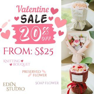 20% OFF OPENING SALE Flowers Bouquet