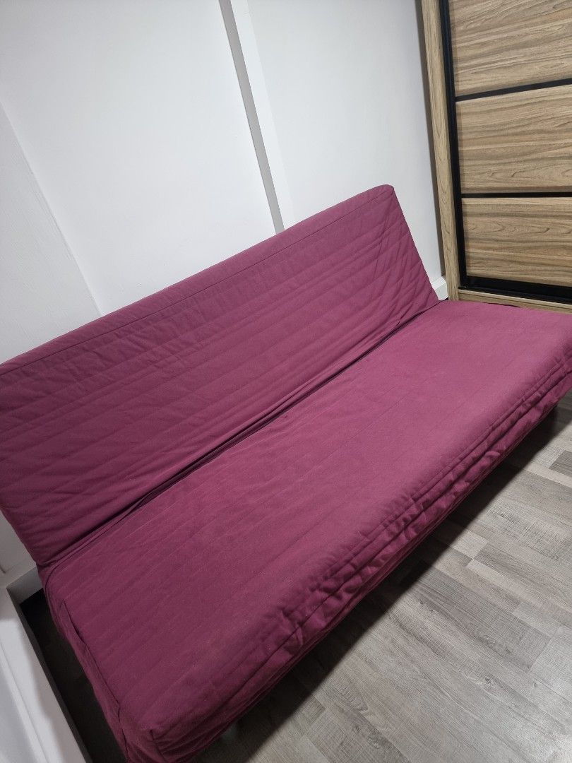 3seater Ikea Nyhamn Sofa Bed, Furniture & Home Living, Furniture, Sofas on Carousell