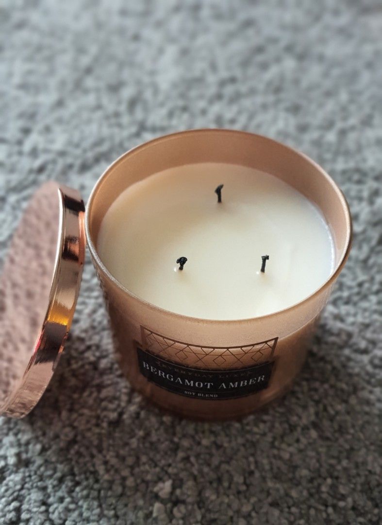 3W candle Everyday Luxe bergamot amber Furniture Home Living