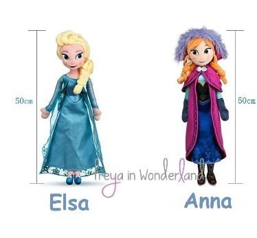50cm Frozen Elsa Anna Doll Ice Olaf Snow Man Baymax Soft Toy Plush