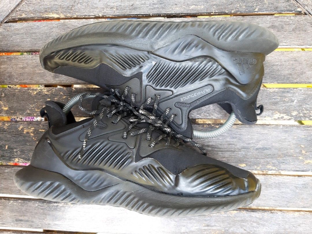 7UK ADIDAS ALPHABOUNCE BEYOND BLACK Men s Fashion Footwear