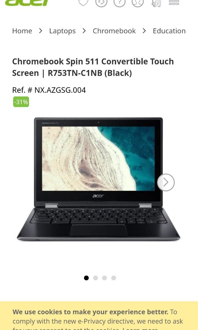 Chromebook Spin 511 R752T-G 販売する店舗 家電・スマホ・カメラ