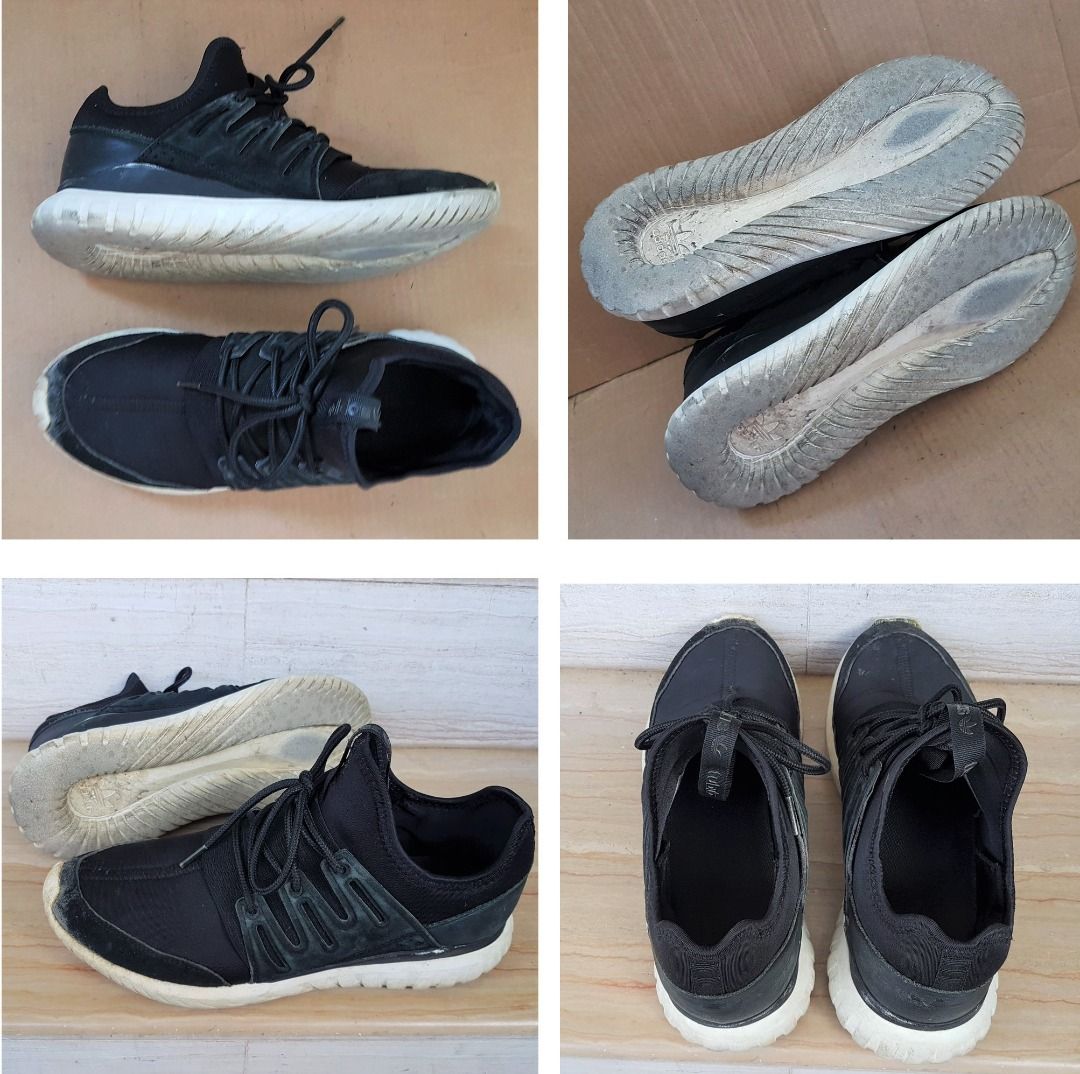 Adidas Designer Sneakers Tubular Radial Model Black Running Shoes US 9.5 UK 9 EUR 43 1 3 Active Lifestyle All Terrain Footwear Adidas