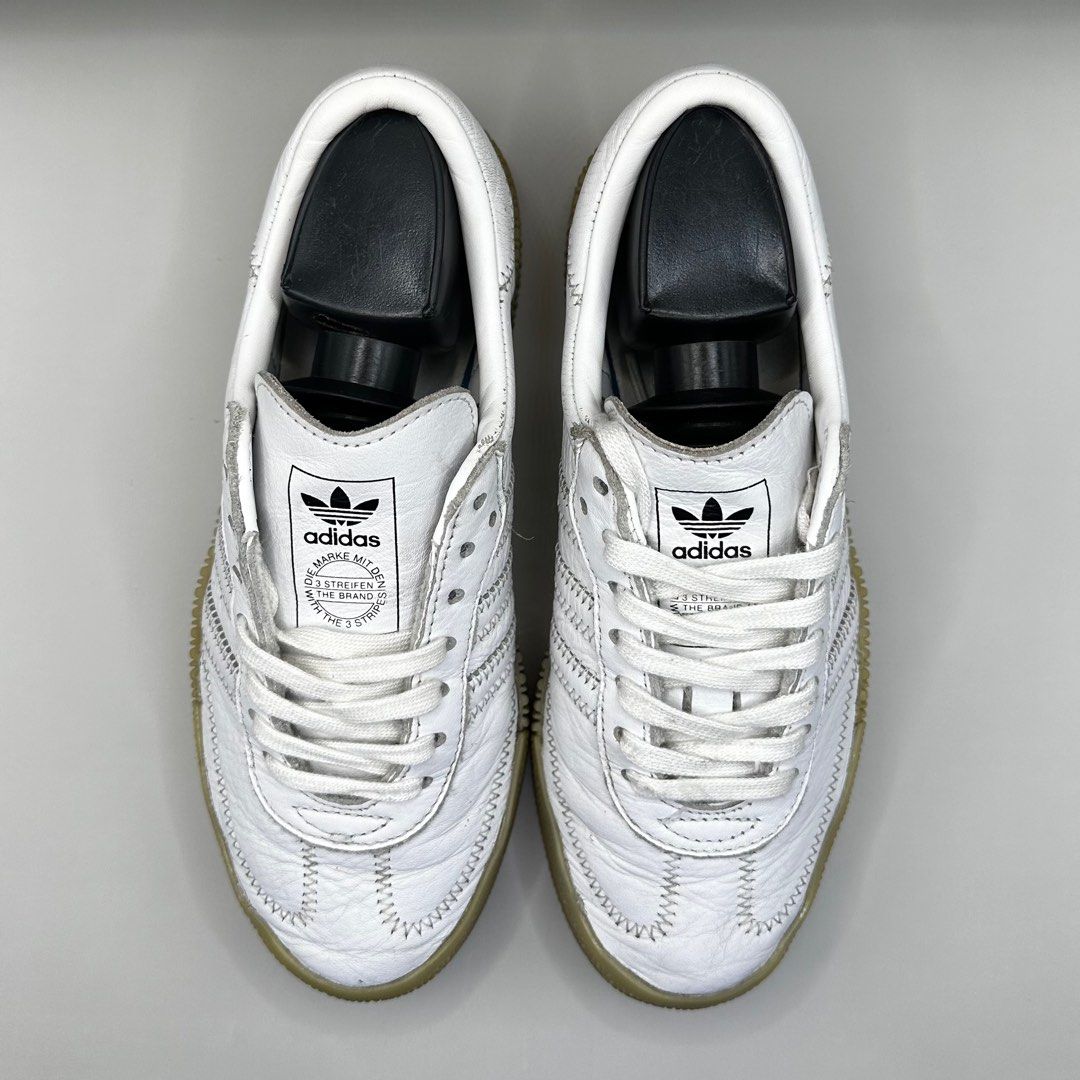 Adidas samba rose shop trainers grey one white