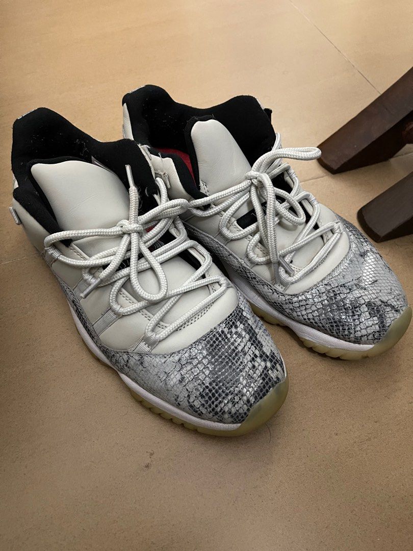 AIR JORDAN 11 RETRO LOW LIGHT BONE SNAKESKIN Men s Fashion