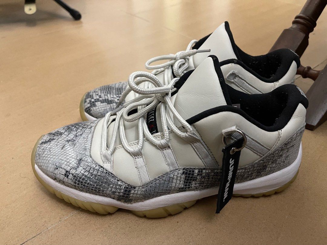 AIR JORDAN 11 RETRO LOW LIGHT BONE SNAKESKIN Men s Fashion