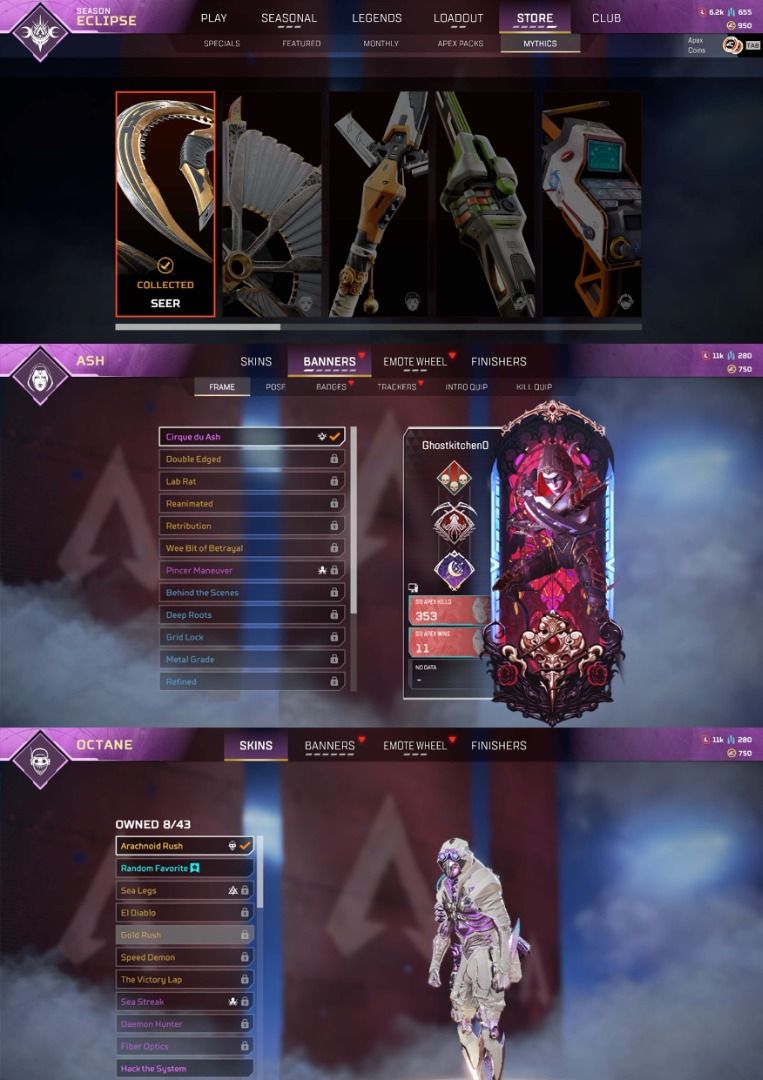 apex legends ,HEIRLOOM id for sale, Video Gaming, Video Games, Others