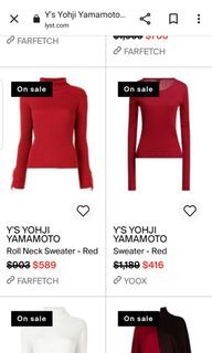 y's  yohji yamamoto knit ribbed like New