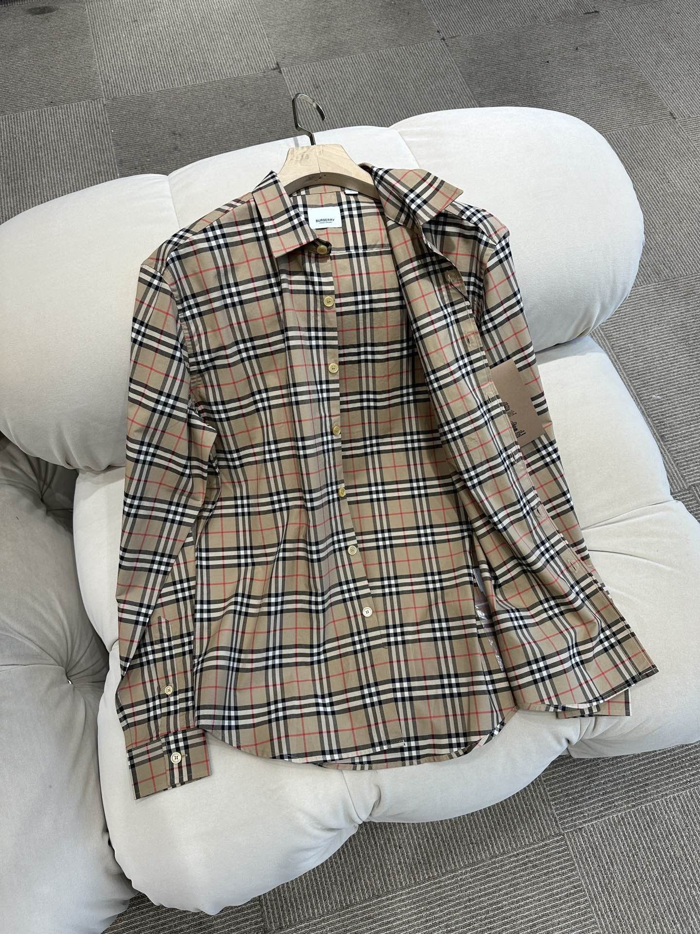 Authentic Burberry Plaid Shirt Series