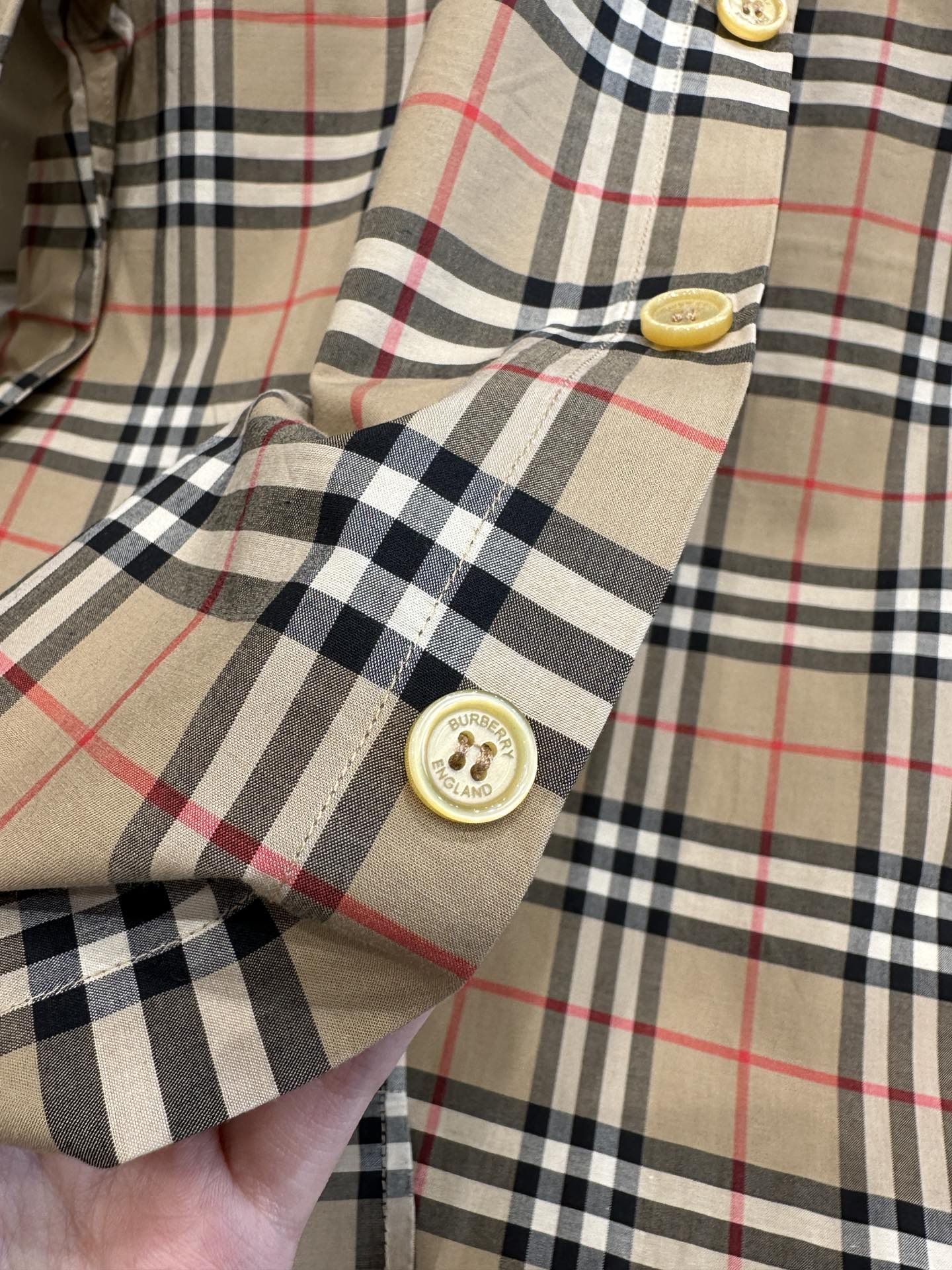 Authentic Burberry Plaid Shirt Series, Luxury, Apparel on Carousell