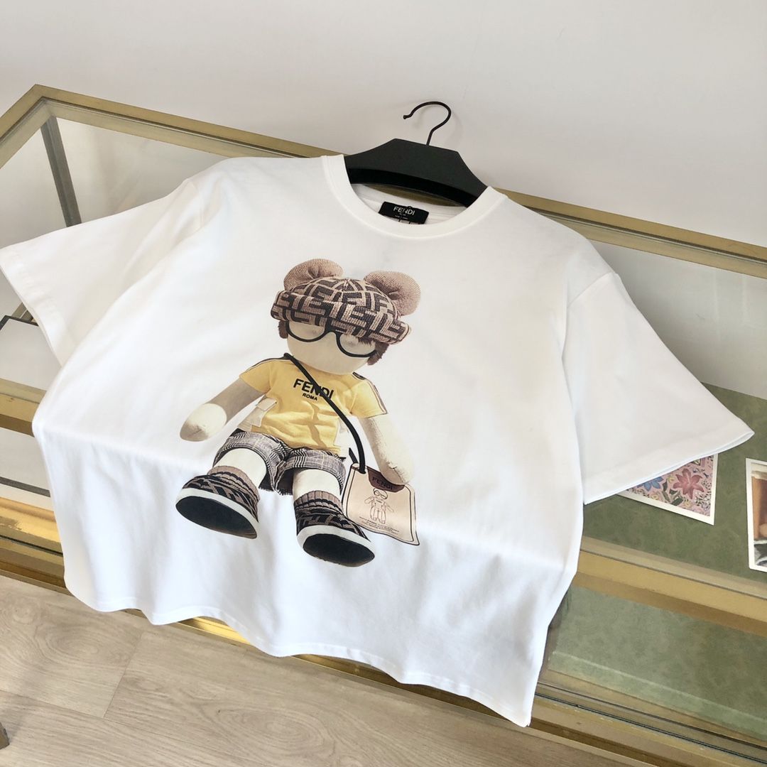 Authentic fendi doll printed short sleeve t shirt Luxury Apparel on Carousell