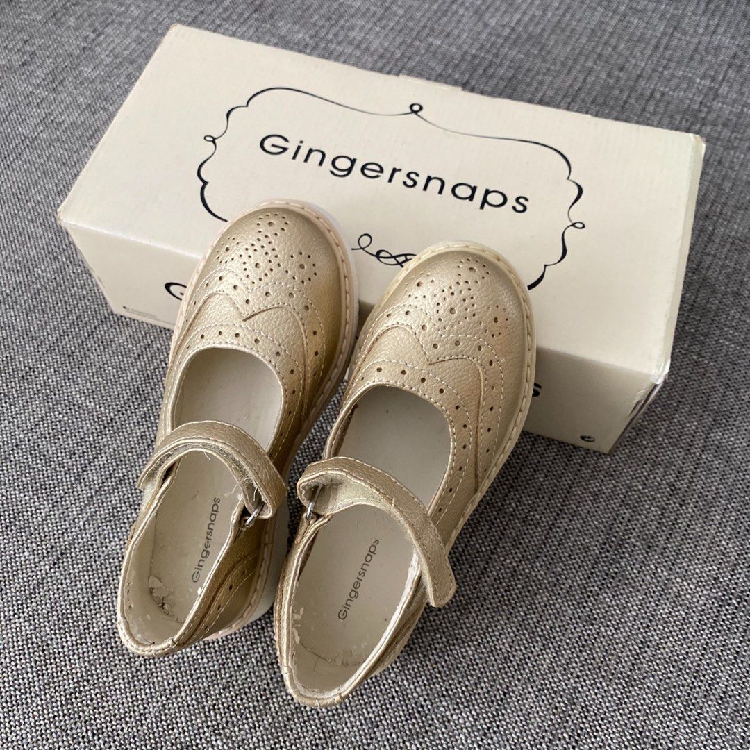 AUTHENTIC GingerSnaps Shoes in Matt Gold
