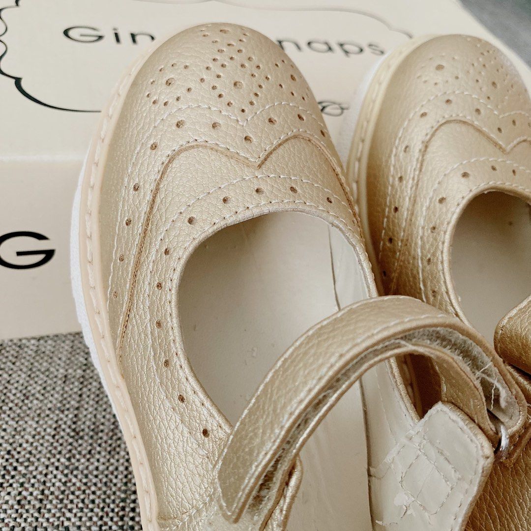 AUTHENTIC GingerSnaps Shoes in Matt Gold