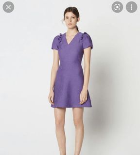 ✨Authentic Sandro Paris violet dress size 36
