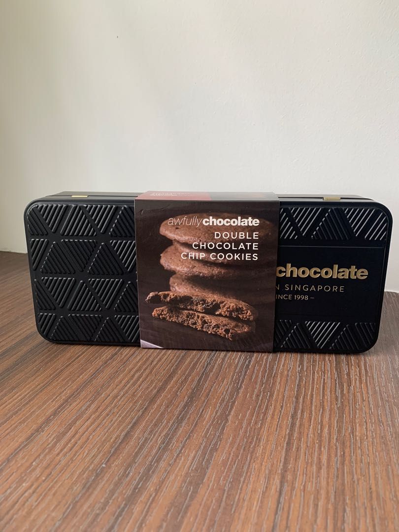 Awfully Chocolate Double Chocolate Chip Cookies, Food & Drinks