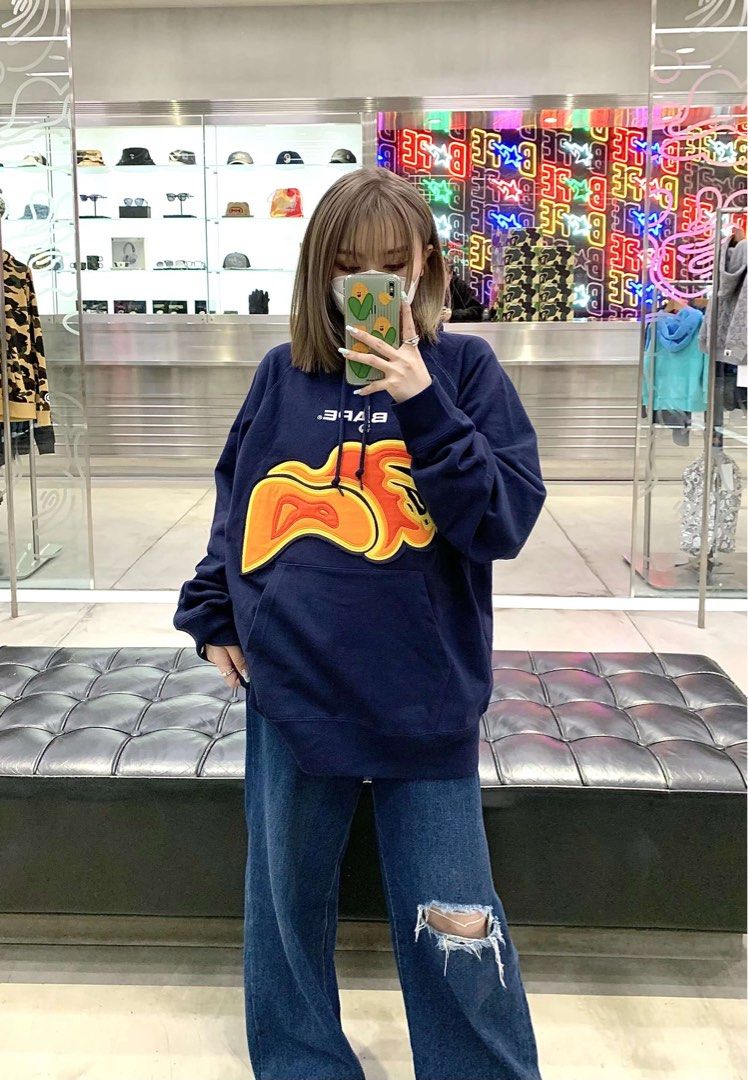 BAPE LAYERED PATCH LOOSE FIT PULLOVER HOODIE