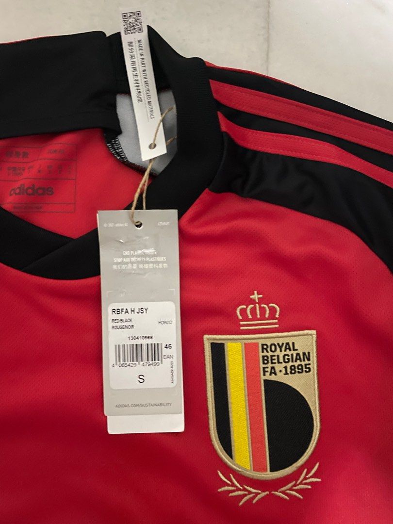 BNWT) KDB Belgium adult 2022 jersey, Men's Fashion, Activewear on