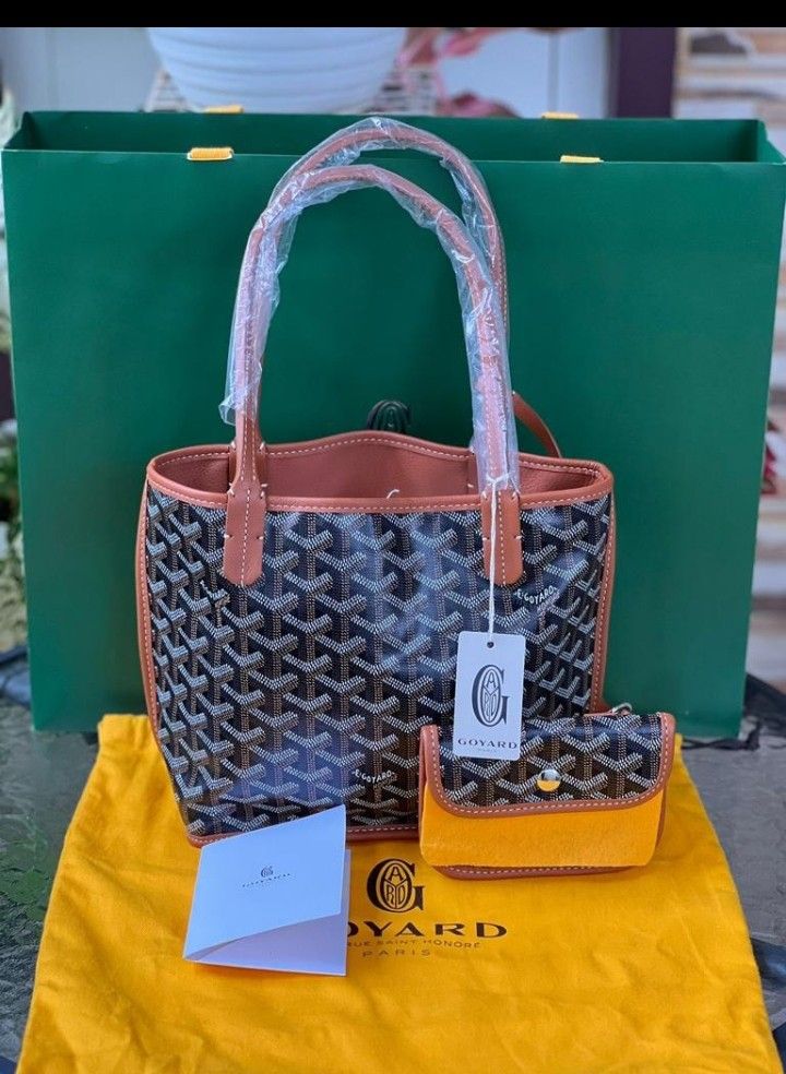 New Goyard Mini Anjou Red (db, rec)