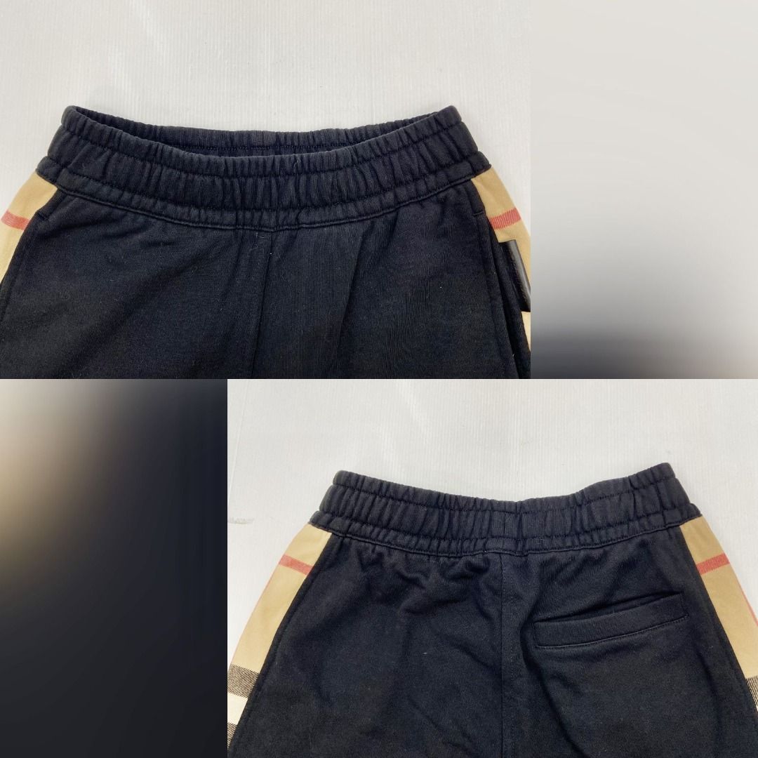 BURBERRY 8059066 BLACK SIDE CHECKERED JOGGER XS PANTS 237002281 AL Luxury Apparel on Carousell