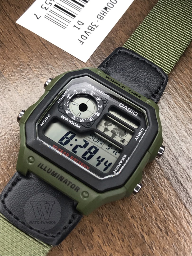 Casio ae1200 green discount
