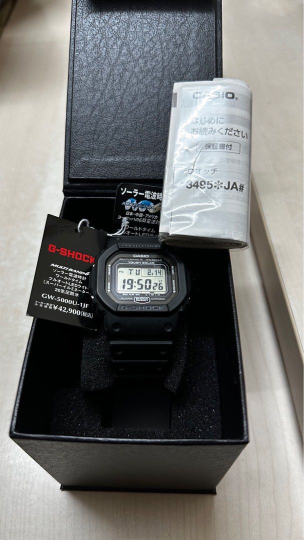 Casio G-Shock GW-5000U-1JF, 男裝, 手錶及配件, 手錶- Carousell