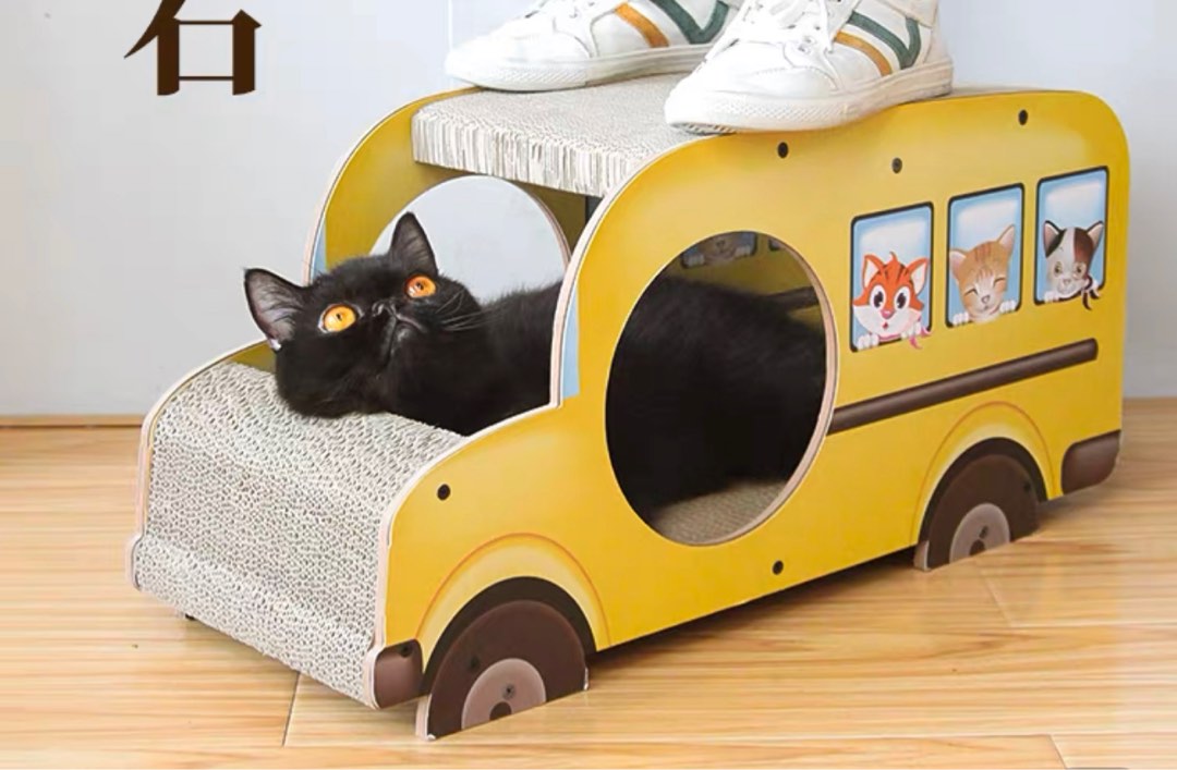Cat scratching bus, Pet Supplies, Homes & Other Pet Accessories on