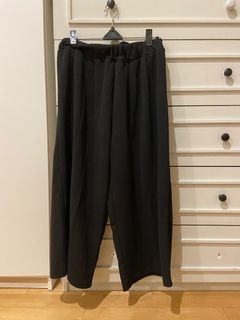 celana hitam longgar black oversized pants
