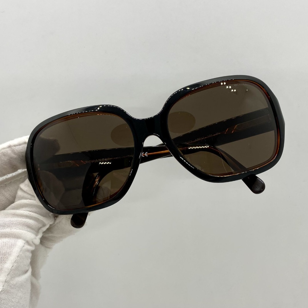 Authentic - CHANEL Black Quilted Sunglasses Model 5124 for Sale