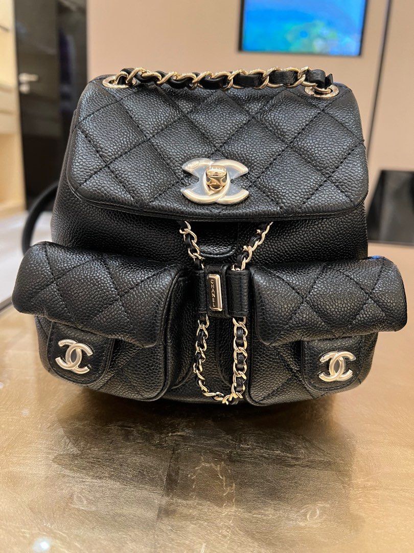 Chanel caviar backpack medium small 23p, Luxury, Bags & Wallets on Carousell