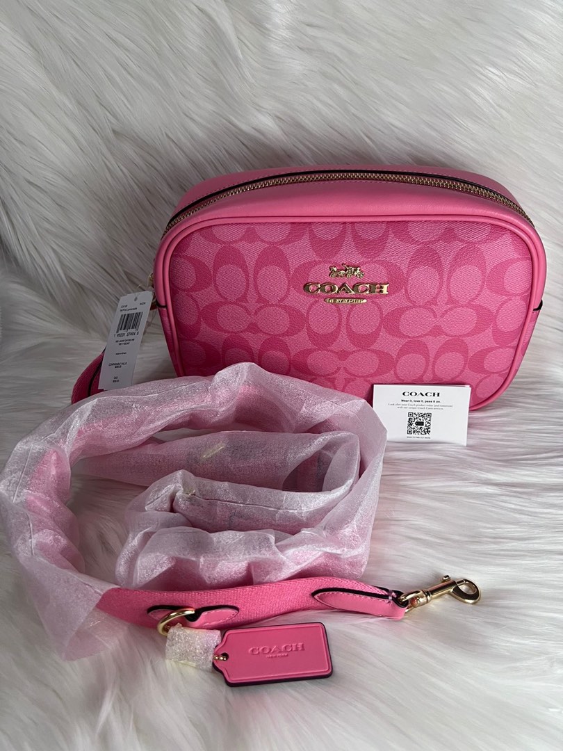 Coach Jamie Camera Bag Pink Lemonade, Barang Mewah, Tas & Dompet di