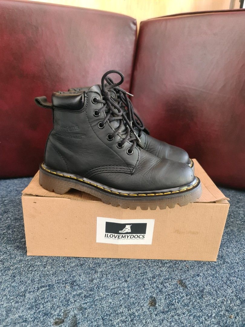 Dr. Martens SAXON 939 BLACK VINTAGE 38 MIT Fesyen Pria Sepatu