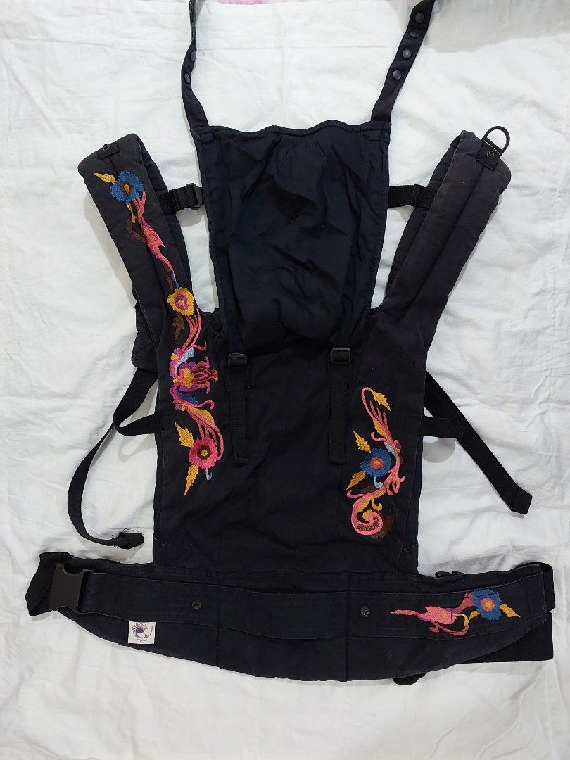 Black organic ergo baby carrier sale