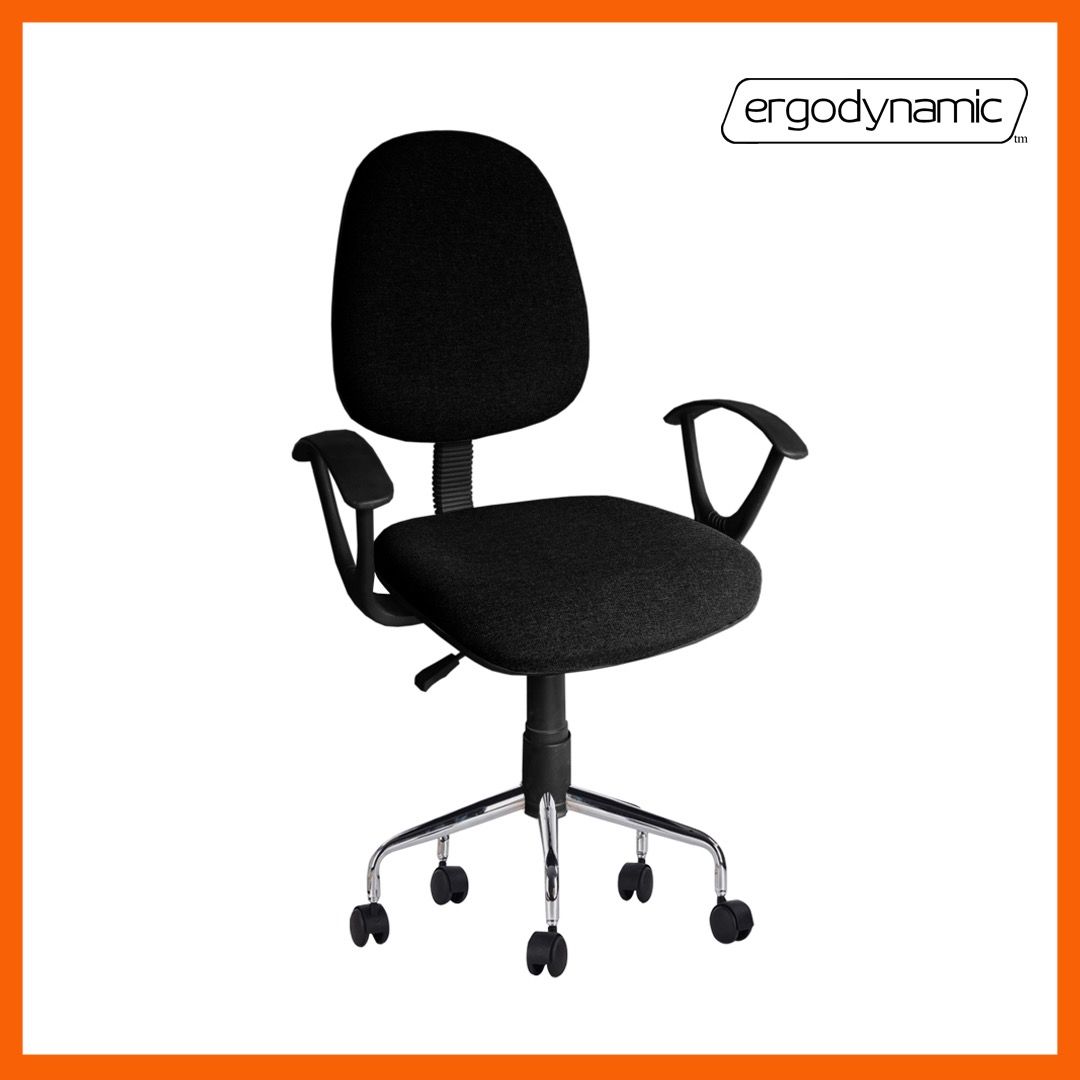 Ergodynamic OCA120C Mid Back Chair, Task Chair, Mesh Office Staff