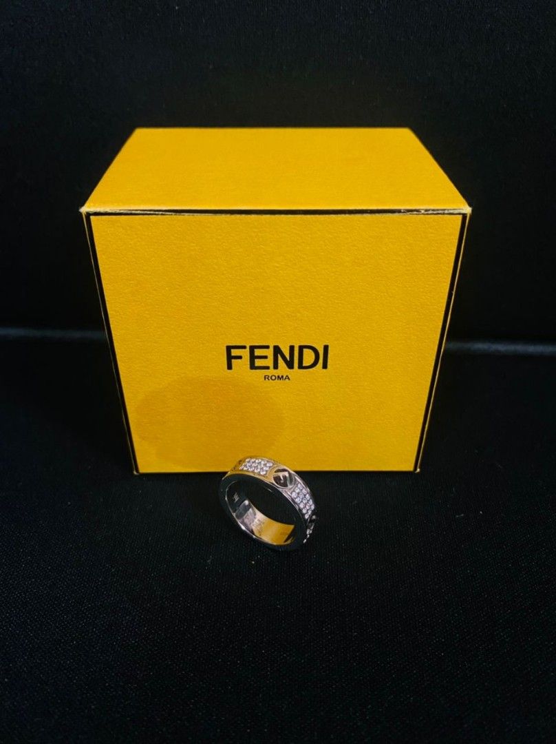 Shop FENDI F IS FENDI F Is Fendi Ring Gold-coloured ring by CHARIOTLONDON |  BUYMA