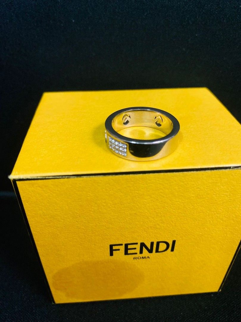 F Is Fendi Ring - Silver-colored metal ring | Fendi