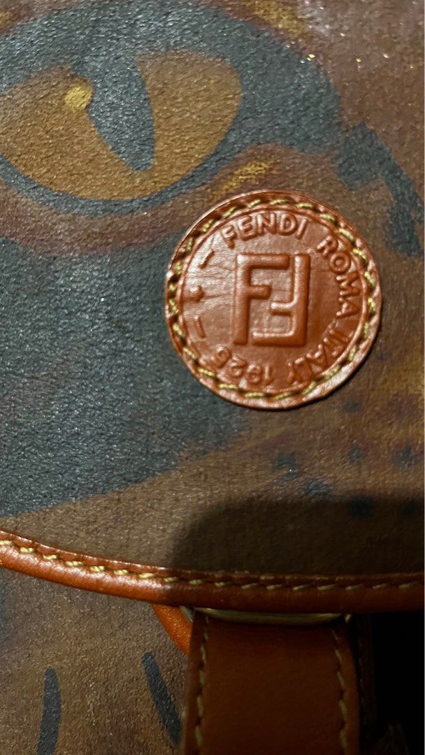 👑Fendi (Category: Luxury Bags & Wallets) located in Makati City. Submitted by fabiloushop (Listing ID 1215177371, Image 3). Description: Vintage original Fendi Rare and authentic Backpack Collectors item Has cat eye design From Japan auction.