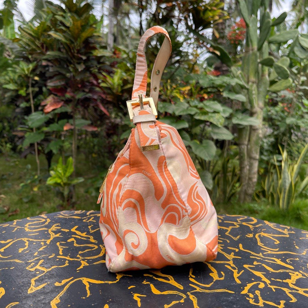 Swirl Print Hobo Bag