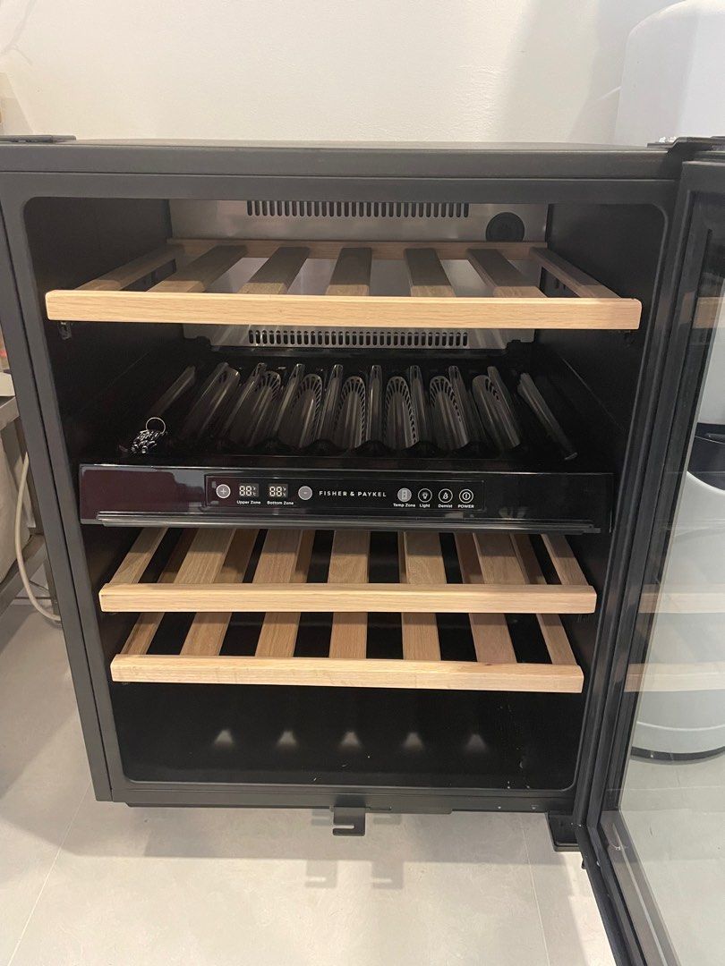 Fisher & Paykel Dual zone control wine cooler 38 bottles, TV & Home